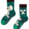 Rutschfeste Kindersocken Koala und Blätter