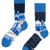 Lustige Socken Winterdorf