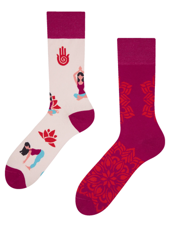 Lustige Socken Yoga Mandala