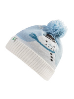 Lustige Beanie für Kinder Schneezeit
