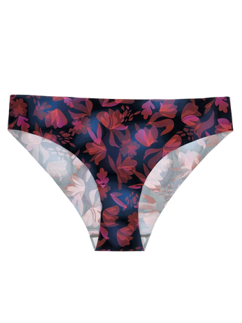 Nahtlose Höschen für Damen Nachtblumen