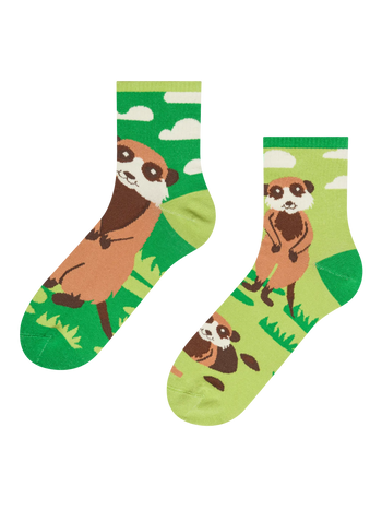 Lustige Crewsocken Erdmännchen