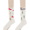 Lustige Kniestrümpfe Winterland