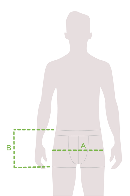 Gekürzte Boxershorts für Männer