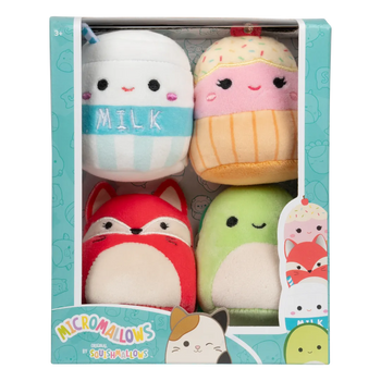 Squishmallows Micromallows 4er-Pack – Fifi, Henry, Melly, Clara