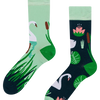 Lustige Socken Weißer Schwan