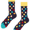 Lustige Socken Farbige Punkte