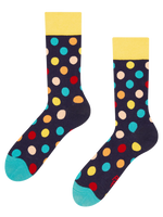 Lustige Socken Farbige Punkte