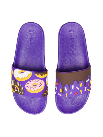 Lustige Pantoletten Süße Donuts