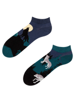 Lustige Knöchelsocken Mondwolf