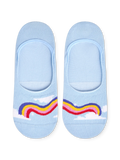 Lustige No-Show-Socken Regenbogenhimmel