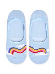 Lustige No-Show-Socken Regenbogenhimmel