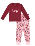 Lustiger Pyjama für Kinder Vögel und Beeren