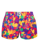 Lustige Damenshorts Bunte Liebe