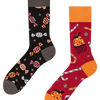 Lustige Socken Halloween-Süßigkeiten