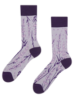 Lustige Bambussocken Lavendel