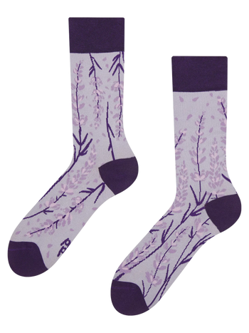 Lustige Bambussocken Lavendel