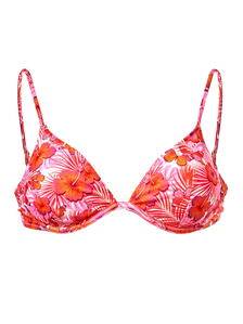 Bügel-Bikinioberteil Hibiskus