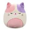 Squishmallows Fuzzamallows Nell die rosa und lilafarbene Calico-Katze, 30 cm