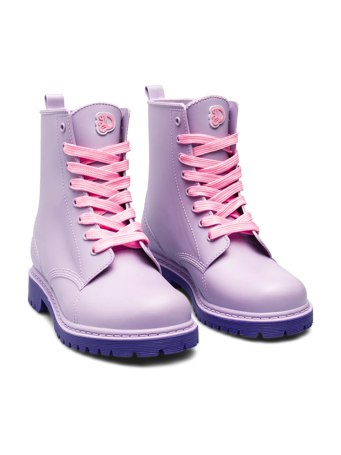 Hellviolette Regenstiefel für Frauen