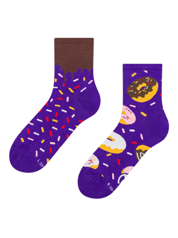 Lustige Crewsocken Süße Donuts
