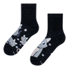 Antistress-Crewsocken Graue Katze