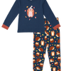 Lustiger Pyjama für Kinder Igel und Pilze