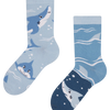 Lustige Kindersocken Grauer Hai
