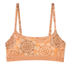 Lustige Modal-Damenbralette Beige Mandala