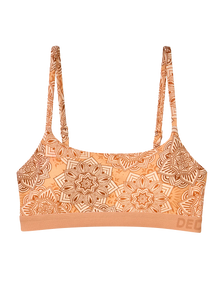 Lustige Modal-Damenbralette Beige Mandala