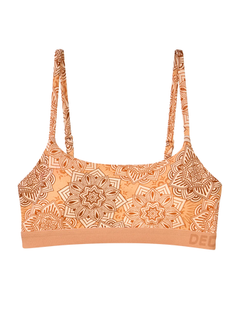 Lustige Modal-Damenbralette Beige Mandala