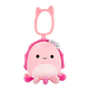 Squishmallows Schlüsselanhänger Auggie der Tintenfisch mit Schleife, 9 cm