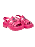 Dunkelrosa Eva Fisherman Sandalen für Damen