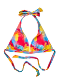 Lustiger Bikinioberteil in Triangelform Bunte abstrakte Kunst