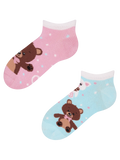 Lustige Knöchelsocken für Kinder Teddybär
