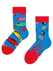 Lustige Kindersocken Schnelle Autos