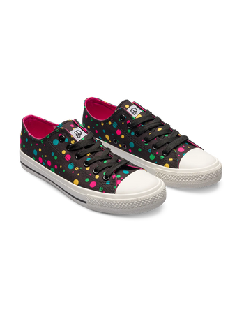 Lustige Canvas-Schuhe Neonpunkte