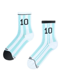 Gerippte Mid-Calf-Socken Argentinische Fußballlegende