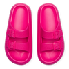 Himbeerrosa Plateausandalen für Frauen