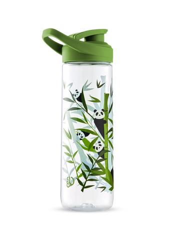 Lustige Wasserflasche Pandas und Bambus 700 ml