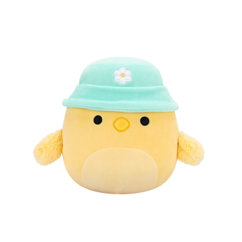 Squishmallows Triston das gelbe Küken mit mintfarbenem Eimerhut, 20 cm