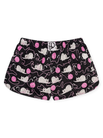 Lustige Damenshorts Katze und Ball