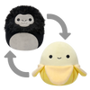 Squishmallows 2in1 Junie die Banane/Aron der Gorilla, 13 cm
