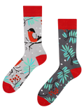 Lustige warme Socken Roter Vogel