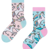 Lustige Kindersocken Regenbogen-Einhorn