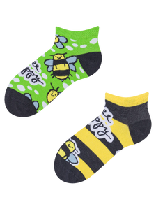 Lustige Knöchelsocken für Kinder Bienen