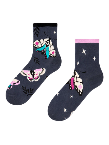 Lustige Crewsocken Nachtschmetterlinge