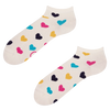 Lustige Knöchelsocken Bunte Herzen