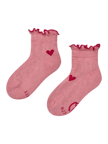 Cutecore-Socken für Mädchen Rote Herzen