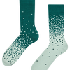 Warme Socken Dunkel- und Hellgrün
